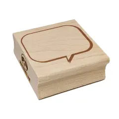 Comic Book Talk Bubble Square Rubber Stamp for Stamping Crafting