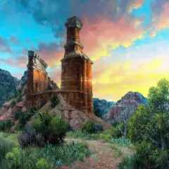 Sunsout Spell of the Palo Duro 550 pc Jigsaw Puzzle 16946