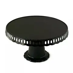 BLACK 4 Plastic 13" Dessert Pedestals Round CUPCAKE STANDS