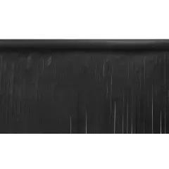 10 Yards of 4" Matte Finish Vegan Leather Fringe Trim | 10 yard cut Black