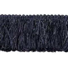 5 Yards of Chenille Loop Fringe Trim | 5 yard cut Navy Blue