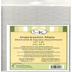 CK Products Icing Impression Mat Diamond & Square Assortment 4 pk