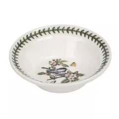 Portmeirion Botanic Garden Birds 6.5 Inch Oatmeal/Soup Bowl - Chickadee