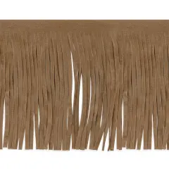 5 yards of 4" Faux Suede Fringe Trim | 5 yard cut Beige