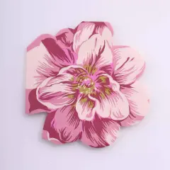 20-Pieces Peony Flower Shaped Paper Cocktail Napkins