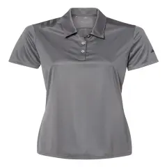 Adidas&reg; Women's 3-Stripes Shoulder Polo Grey five/ black