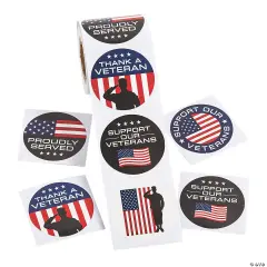 Veteran Sticker Roll - 100 Pc.