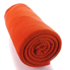 Solid 4 way Stretch Liverpool Bullet Fabric Orange