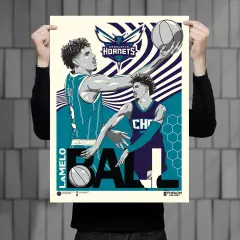Phenom Gallery Charlotte Hornets LaMelo Ball 18" x 24" Serigraph