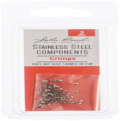 John Bead Stainless Steel Crimp Beads 50/Pkg-2mm