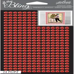 Jolee's Boutique All That Bling Adhesive Gems 24/Pkg-Red