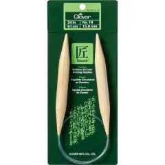 Takumi Bamboo Circular Knitting Needles 24"-Size 19
