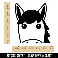 Peeking Horse Self-Inking Rubber Stamp Ink Stamper Black