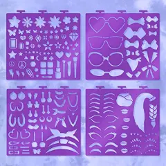 Make-up & Hair Design Sketch Portfolio (11452) Sketchbook for Beginners, Sketchbook with Stencils and Stickers for Ages 6 and Up