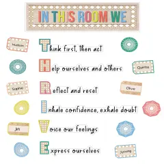 Carson Dellosa True to You 62-Piece In This Room We Thrive Bulletin Board Set, Motivational Bulletin Board Set With Positive Sayings for Growth Mindset Bulletin Board and Classroom D&eacute;cor