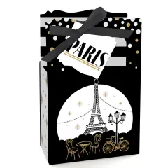 Big Dot of Happiness Stars Over Paris - Parisian Themed Party Favor Boxes - Set of 12