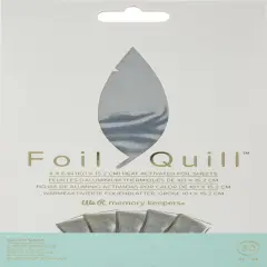 We R Foil Quill Foil Sheets 4"X6" 30/Pkg-Silver Swan