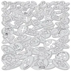 Iwata Artool Freehand Template - Piracy Piece of Eight