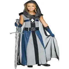 Child's Girl's Lady Lionheart Knight Costume