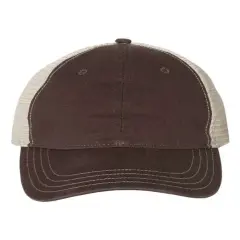 Richardson&reg; Garment Washed Trucker Cap Brown/ Khaki