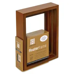 Ampersand Floaterframe - Bold, Walnut, 5" x 7", 1-1/2"