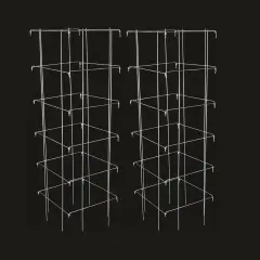 Tomato and Plant Vine Support Cages Square Steel 4 Feet High Set of 2