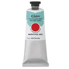Cranfield Caligo Safe Wash Relief Ink - Naphthol Red, 75 ml
