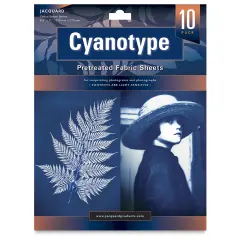 Jaquard Cyanotype Fabric Sheets - 8-1/2" x 11, Pkg of 10