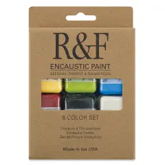 R&F Encaustic Paint - Set of 6, Introductory Colors, 40 ml