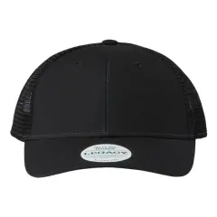 LEGACY&reg; Lo Pro Snapback Trucker Cap Black/ Black