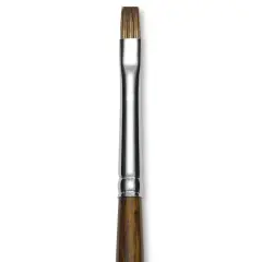 Silver Brush Monza Synthetic Mongoose Artist Brush - Long Handle, Short Bright, Size 2