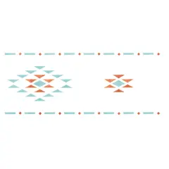 Southwestern Wall Stencil | 575 by Designer Stencils | Pattern Stencils | Reusable Stencils for Painting | Safe & Reusable Template for Wall Decor | Try This Stencil Instead of a Wallpaper | Easy to Use & Clean Art Stencil Pattern