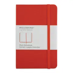 Moleskine Classic Hardcover Notebook - Scarlet Red, Blank, 5-1/2" x 3-1/2"