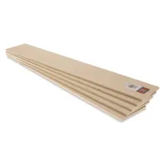 Midwest Products Basswood Sheets - 5 Pieces, 1/4" x 4" x 24"