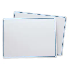 Flipside Dry Erase Learning Mats - Pkg of 12 Boards, 9" x 12"