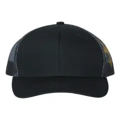 Kati&reg; Printed Mesh Trucker Cap Black/Black/FDL