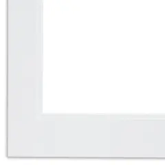 Crescent Select Conservation Solids Pre-Cut Double Mat - Vivid White/Vivid White, 4 ply, 11" x 14"