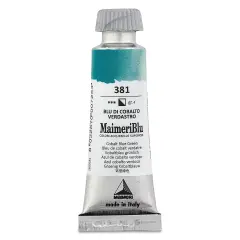 Maimeri Blu Artist Watercolor - Cobalt Blue Green, 12 ml Tube