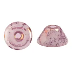 Konos Par Puca&reg; Czech glass bead, Frost Sweet Pink Bronze, 10 grams