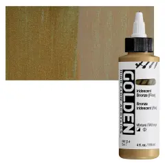 Golden High Flow Acrylics - Iridescent Bronze (Fine), 4 oz bottle