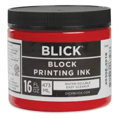 Blick Water-Soluble Block Printing Ink - Light Red, 16 oz Jar