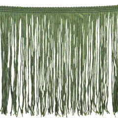 Belagio Chainette Fringe, 6" Wide, Hunter Green, 10-Yard Bolt