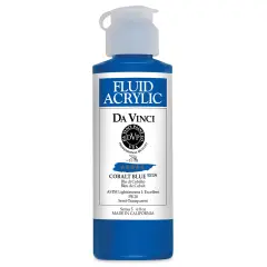 Da Vinci Fluid Acrylics - Cobalt Blue, 4 oz bottle