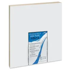 American Easel Gessoed Wood Painting Panel - 12" x 12", 7/8" Cradle