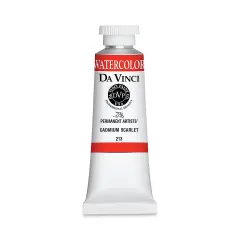 Da Vinci Artists' Permanent Watercolor - Cadmium Scarlet, 37 ml tube