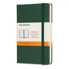 Moleskine Classic Hardcover Notebook - Myrtle Green, Ruled, 5-1/2" x 3-1/2"