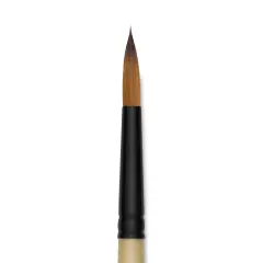 Dynasty Black Gold Brush - Round, Short Handle, Size 8