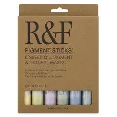 R&F Pigment Sticks - Set of 6, Chromatic Tones, 38 ml