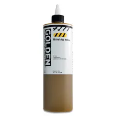 Golden High Flow Acrylics - Nickel Azo Yellow, 16 oz bottle