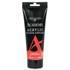 Grumbacher Academy Acrylic - Grumbacher Red, 200 ml tube